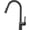 Black, variant on Pull Down Kitchen High Arc Single Handle Kitchen Sink Faucet with Dual Function Pull Out Sprayer, Solid Brass 360° Swivel Kitchen Hot and Cold Water Mixer Tap,Black