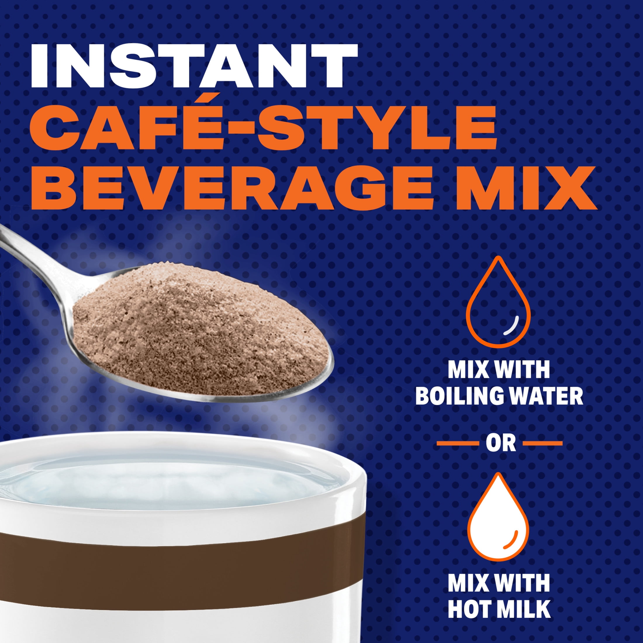 Maxwell House Instant Cafe-Style Beverage Mix, Easy to Prepare, 1 Canister, for Quick Morning Coffee or Afternoon Treat, Suisse Mocha Cafe, Kosher Dairy, 7.2 oz