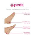 thumbnail image 3 of PEDS Women's Extreme Low Cut Padded Foot Liner Socks with Gel Tab, 6 Pairs, 3 of 4