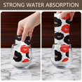 thumbnail image 4 of 2 Pcs Pioneer Flower Floral Print Pattern Kitchen Towels, Funny Microfiber Dish Towel Set, 18" X 26" Tea Towels, 4 of 6