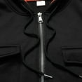 thumbnail image 6 of cocolona Mens Multiple Pockets Zip Up Hoodies Long Sleeve Drawstring Hooded Sweatshirts Fall Winter Casual Outdoor Sports Jackets Coat, 6 of 6