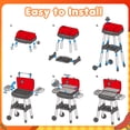 thumbnail image 5 of Caunedy Kids Play Kitchen Toys,BBQ Grill Playset,Smoke Sound Light,2-Layer Barbecue with Wheel,Outdoor Play Grillfor Ages Toddlers 3-5, 5 of 9