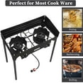 Bonnlo 2Burner Outdoor Portable Propane Burner Stove 150,000BTU Gas