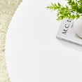 thumbnail image 3 of Round Coffee Table Set of 2, Modern Side Table Accent End Table, Circle Center Table Weather Resistant Tables for Indoor Outdoor Living Room Bedroom Apartment Gardern Balcony, White, 3 of 6