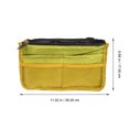 thumbnail image 2 of LITINKIMI 1Pc Practical Yellow Nylon Handbag Liner Durable Travel Storage Bag with Fine Stitching, 2 of 6