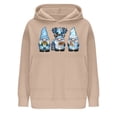 thumbnail image 5 of 2024 Christmas Baggy Hoodies Ladies Letter Print Graphic Sweatshirt with 2 Pockets Casual Pullover Tops Loose (Medium, Khaki 04), 5 of 6