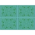 thumbnail image 1 of Ahgly Company Machine Washable Indoor Rectangle Transitional Turquoise Green Area Rugs, 8' x 10', 1 of 7