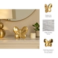 thumbnail image 5 of Ceramic Balloon Butterfly Sculpture for Home Decor - Ornaments for Bathroom, Office, Room and Living Room Display Styling - Sculptural Figurine for Shelf or Coffee Table Decor - 5", Gold & Metallic, 5 of 13