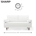 thumbnail image 4 of Reloj de pared Sharp Black de 30 cm, silencioso, no hace tictac, de cuarzo, 4 of 7