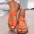 thumbnail image 2 of Flat Sandals for Women Walking Summer Vacation Flip Flops Comfortable Arch Support Sandals, 2 of 8
