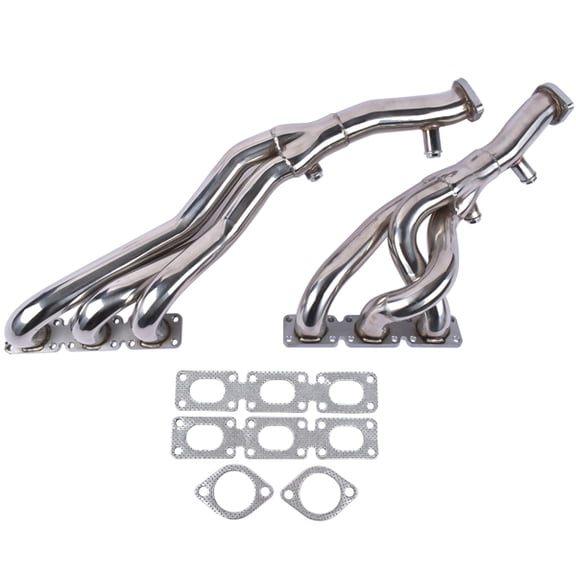 Fithood Stainless Exhaust Manifold Headers for BMWf E46 E39 Z4 2.5L 2.8L 3.0L 2001-2006