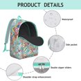 thumbnail image 4 of Unisex Bohemian Rucksack, Vintage Style Backpack with Front Pocket, Lightweight Durable Daypack for School College Work Travel Vacation, Wonderful Gift Idea, 4 of 5