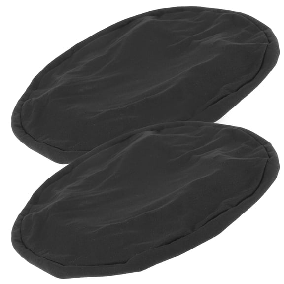 OFFIGAM 2-Pack Washable Black Round Bar Stool Seat Covers and Easy to Clean