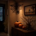 thumbnail image 5 of Black Web Decoration, 20 X 20 Inch Fake Web With, Scary Spooky Halloween Decor for Wall, Corner, and Ceiling, Single Piece, 5 of 8