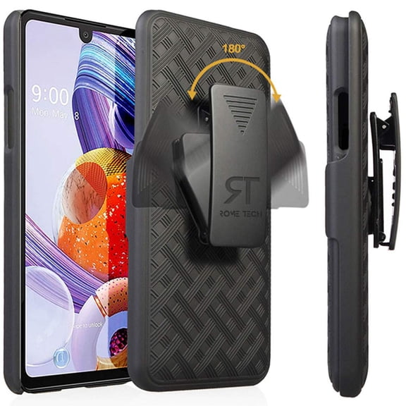 Rome Tech LG Stylo 6 Shell Holster Combo Case With Belt clip