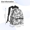 thumbnail image 2 of Fuzoiu Hand Drawn Snake Print School Backpack for Teens,Large Bookbag,Lightweight Laptop Bag for Travel, Work, School & Outdoor Adventures, 2 of 6