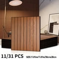 thumbnail image 3 of 11/31 PCS Peel and Stick 3D Embossed Striped Vinyl Wall Panels Luxury Self-Adhesive Removable Waterproof Washable Impact Resistant for Living Room Bedroom Accent Wall 15.75"x15.75" 3.5MM Thick, 3 of 11