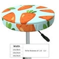 thumbnail image 4 of Bingfone12 inch Padded Round Bar Stool Cover Cushion with Elastic Fabric Round Chair Seat - Cartoon Carrot, 4 of 7