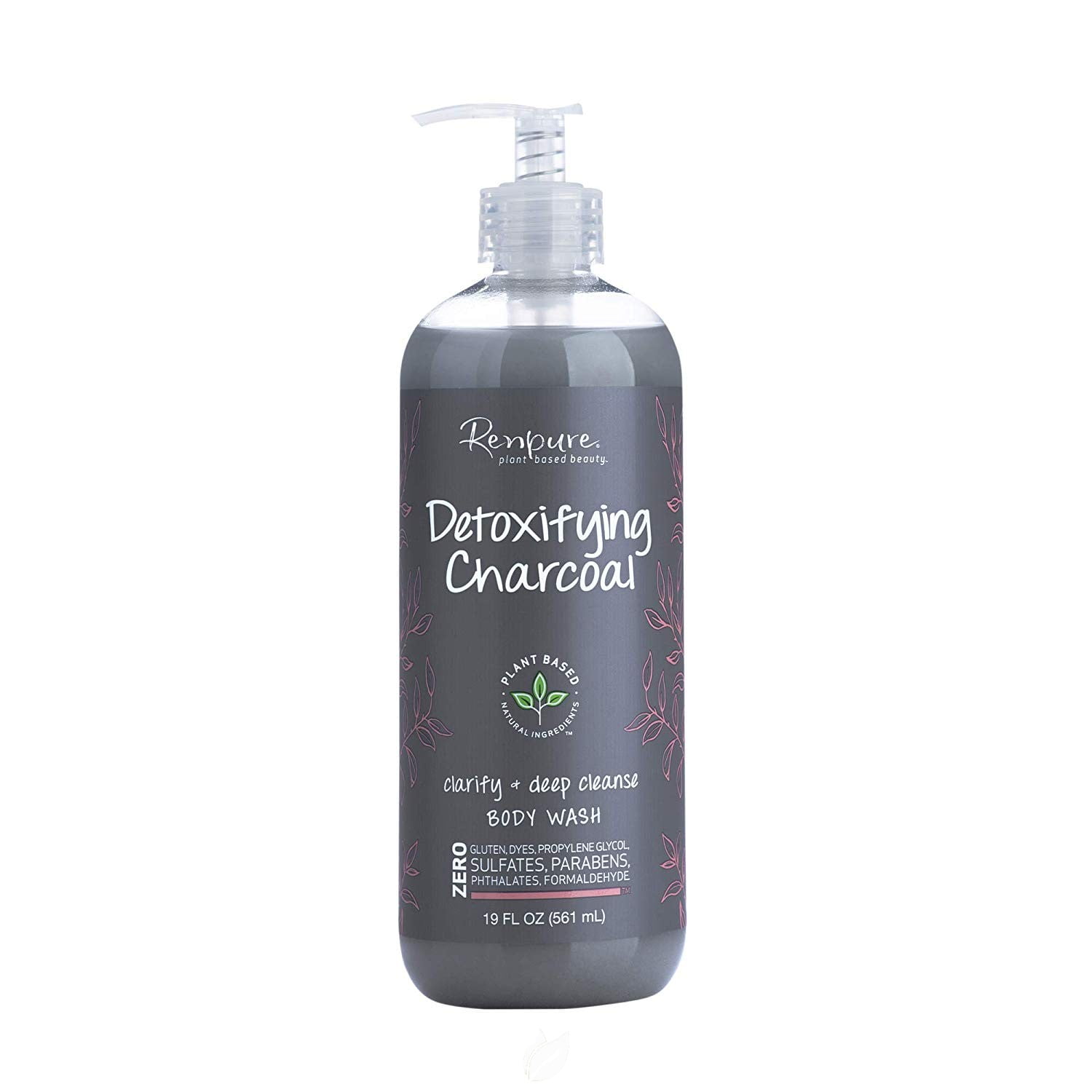 RENPURE Detoxifying Charcoal Body Wash 19 OUNCE