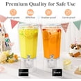 thumbnail image 4 of 2-Pack 1.6 Gallon Drink Dispenser with Stand, Clear Plastic Beverage Container for Parties, 4 of 8