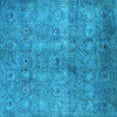 thumbnail image 1 of Ahgly Company Indoor Square Persian Light Blue Bohemian Area Rugs, 3' Square, 1 of 4