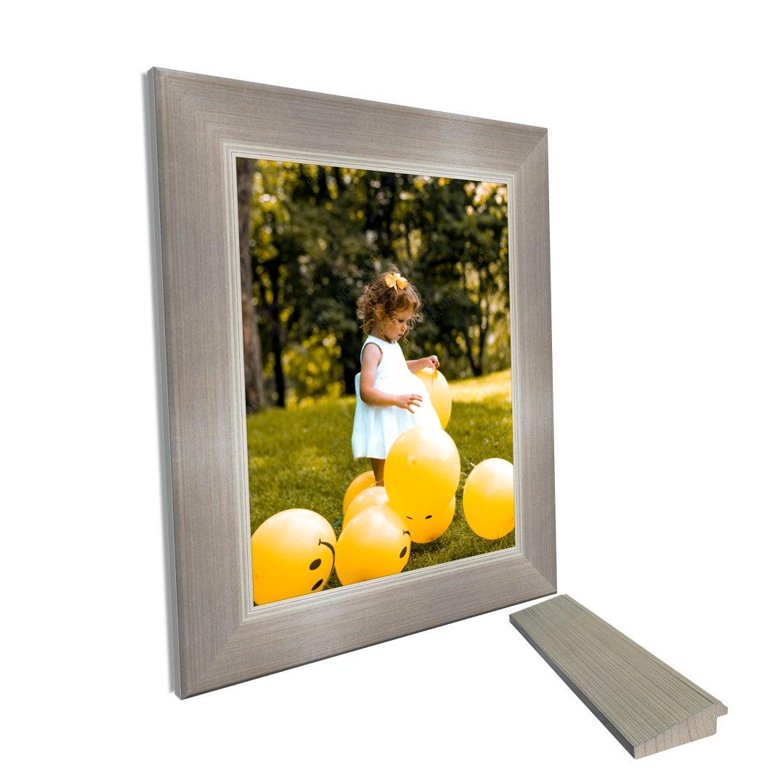 SILVERSTEIN　A-FRAME Brushed Silver Brushed Metal Silver Picture Frame Industrial Framing