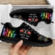 thumbnail image 1 of Nuevas zapatillas de deporte casuales de moda para mujer, zapatillas planas resistentes al desgaste con patrón de concientización sobre el autismo para mujer, zapatos deportivos para exteriores, 1 of 6