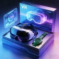 thumbnail image 3 of Virtual Reality VR Glasses with a Watch, Dual-Purpose, High-Tech Design, Enhances Game Console Experience, Immersive, Compatible with Various Phone Sizes, Great Gift Choice, 3 of 12