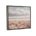 thumbnail image 3 of Stupell Industries Grassy Ocean Shore Horizon Photograph Luster Gray Floating Framed Canvas Print Wall Art, Design by Nathan Larson, 3 of 6