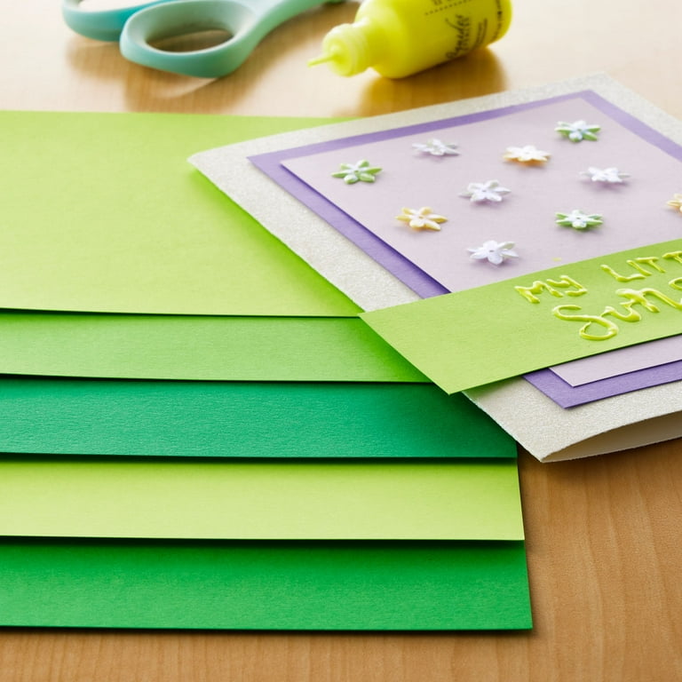 Feathered Green 4.5 x 7 Cardstock Paper by Recollections™, 100