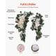 thumbnail image 5 of VEVOR Kit de arcos de flores artificiales para boda (paquete de 4) con tela de 6,4 m, ideal para ceremonias y recepciones, como decoración de fondo (blanco), 5 of 9