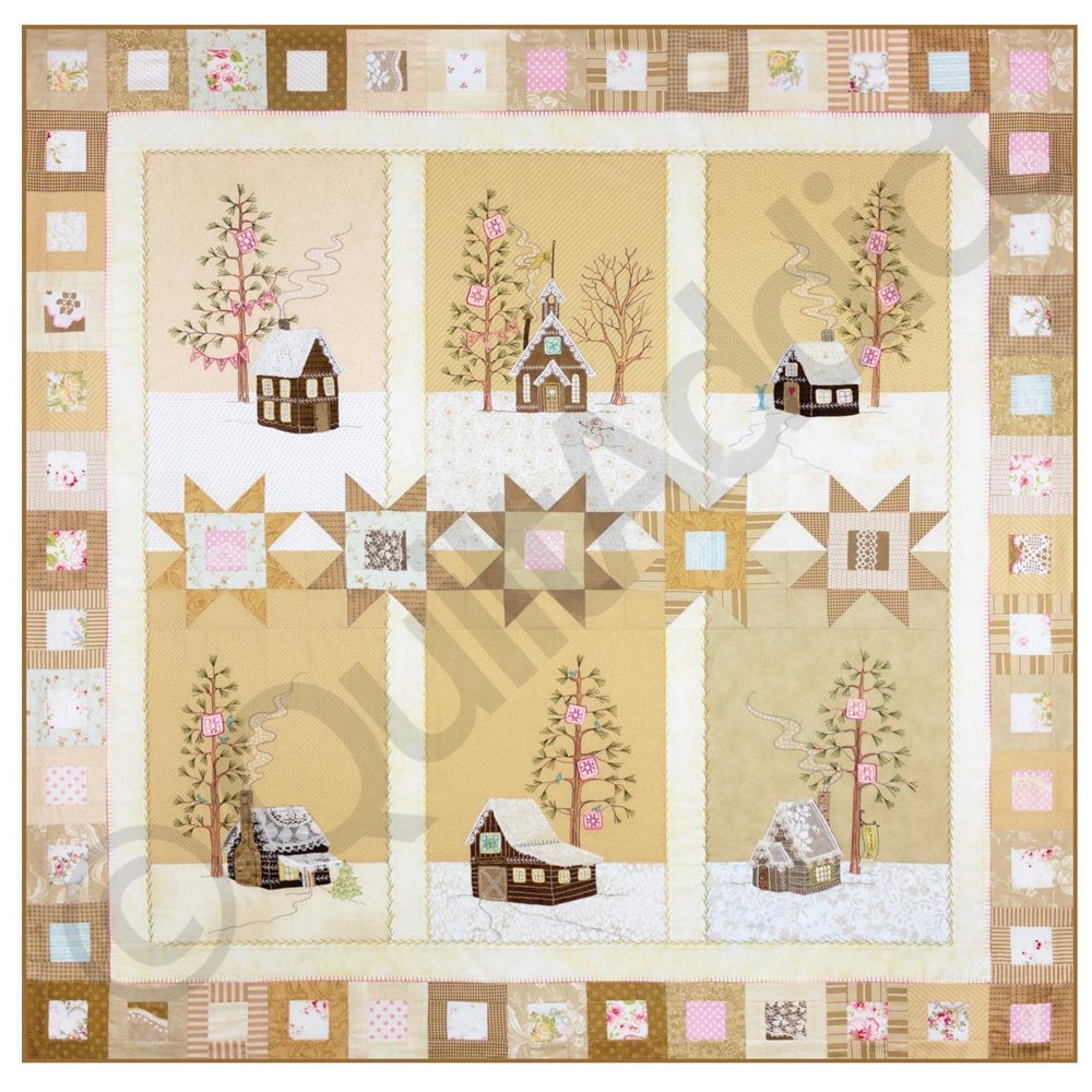 Crabapple Hill Studio Lace Cabins Quilt Blocks + Instructions