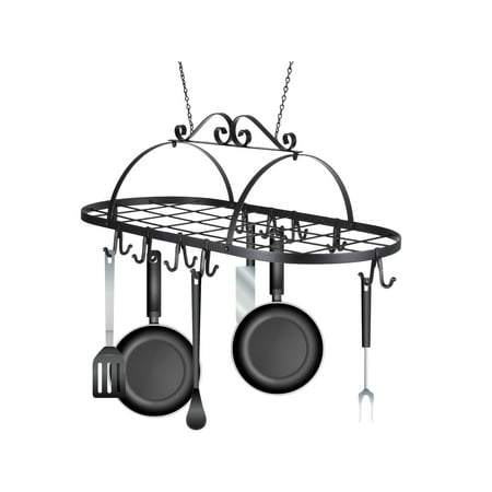 Kitchen Pan Hanger Iron Hanging Pot Holder Storage Utility Cookware Hook