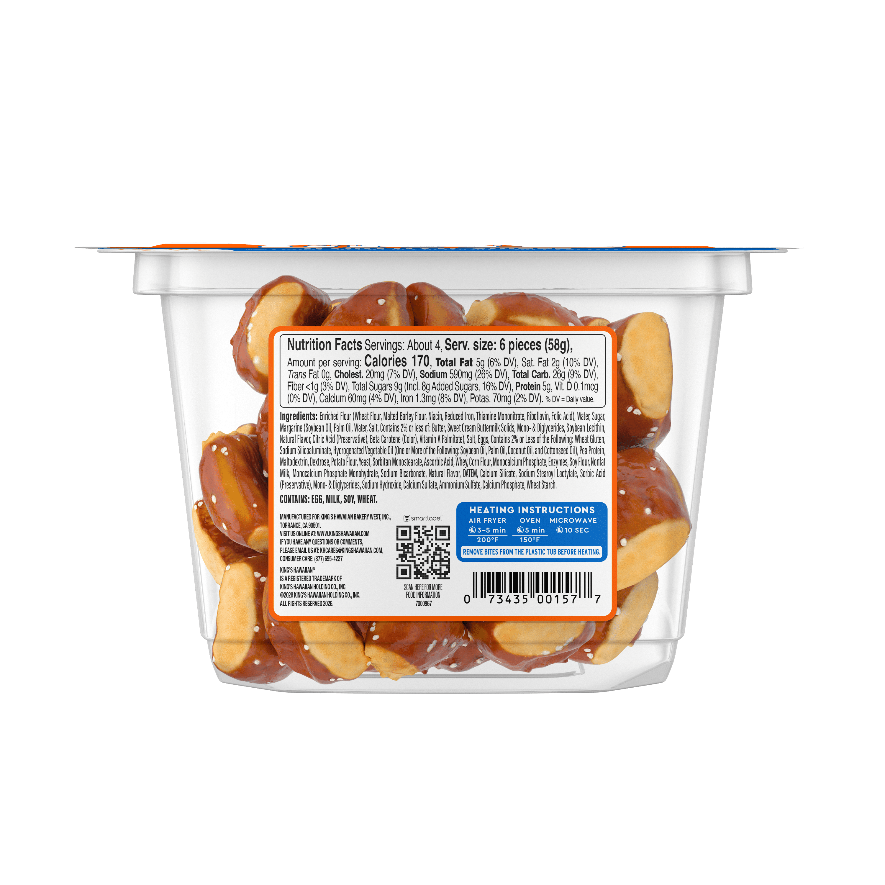 KING’S HAWAIIAN® Original Hawaiian Sweet Soft Pretzel Bites