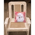 thumbnail image 2 of Carolines Treasures BB9804PW1818 White Standard Poodle Love Fabric Decorative Pillow  18H x18W multicolor, 2 of 2