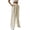 Beige, variant on Womens Wide Leg Linen Pants With Pockets High Waist Loose Trousers Business Work Casual Slacks Palazzo Lightweight Pants