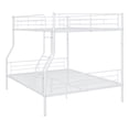 thumbnail image 6 of Bellemave Full XL Over Queen Metal Bunk Bed, Metal Bunk Bed Can Be Divided into Two Beds, Heavy Duty Queen Bunk Bed Frame for Kids Teens Adults(White), 6 of 9