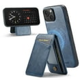 thumbnail image 3 of Compatible with Magsafe Magnetic 2 in 1 Detachable Wallet Case with Card Holder for iPhone 13, for Women Men, PU Leather Flip Kickstand Credit Slots for iPhone 13, Blue, 3 of 10