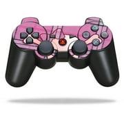 Protective Vinyl Skin Decal Skin Compatible With Sony PlayStation 3 PS3 Controller wrap sticker skins Pink Bow Skull