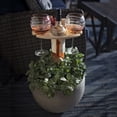 thumbnail image 4 of Grande Vente! Porte-Vin Table en Bois Extérieur Table à Bière et Vin Table à Vin Ronde Portable, 4 of 9