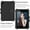 Black, variant on Case for iPad mini 1 2 3 4 5 7.9 inch Lightweight Contrast Color Cover With Pen Holder and Shoulder Strap