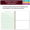 thumbnail image 2 of Elan Publishing Company Teacher Class Record Book for 9-10 Weeks, 35 Students, 8.5"x11" - Includes Bookmark, Seating Charts, Perforated Grading Sheets (Teal Floral), 2 of 8