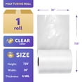 thumbnail image 2 of Clear Poly Tubing Roll, 6 Mil Heavy Duty Polyethylene, 725 ft, 36 in, 2 of 6