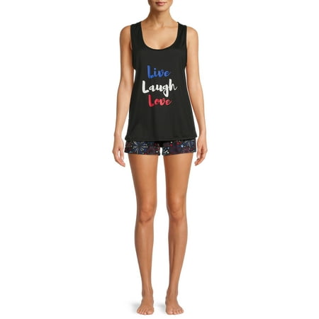 

YMI Junior s and Junior s Plus Racerback Tank and Shorts Sleep Set 2-Piece