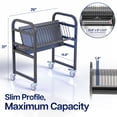 thumbnail image 3 of VIVO Black 16-Device Mobile Open Charging Cart, 3 of 5
