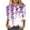 Purple, variant on BangWanChi 3/4 Length Sleeve Womens Tops Alzheimer's Women's Fashion Tees Casual Crewneck 3/4 Sleeve Loose T Shirt Ladies Tops Blouses Shirts