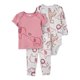 thumbnail image 1 of Set 3pzs c/pantalón Carter's Child of Mine Rosa Estampado Animales 24M, 1 of 4