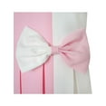 thumbnail image 5 of Girls Dress Color Block Contrast Bow Tie Pink White Party 12, 5 of 8