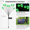 thumbnail image 2 of Luces solares FENSAN para Halloween y exteriores, paquete de 4 unidades, 32 LED, color verde, 2 of 7
