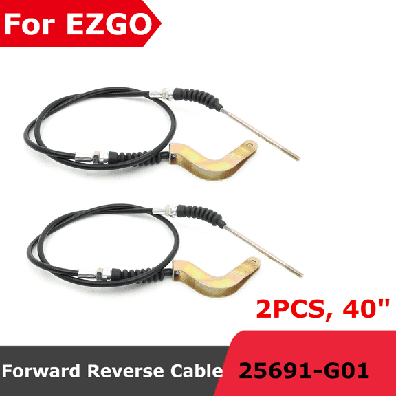 2pcs Forward Reverse Shift Cables Set 40'' for EZGO 4 Cycle 1991-2001 25691-G01